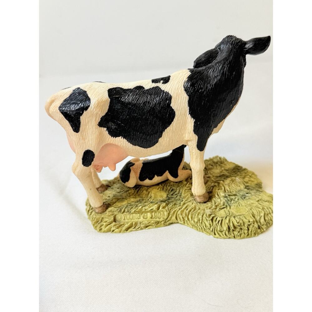 Young’s 1984 Cow & Calf Reason Farm Country Dairy Decor - Picture 4 of 11